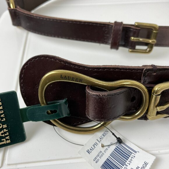 Lauren Ralph Lauren Equestrian Genuine Leather Womens Belt XL main image 5